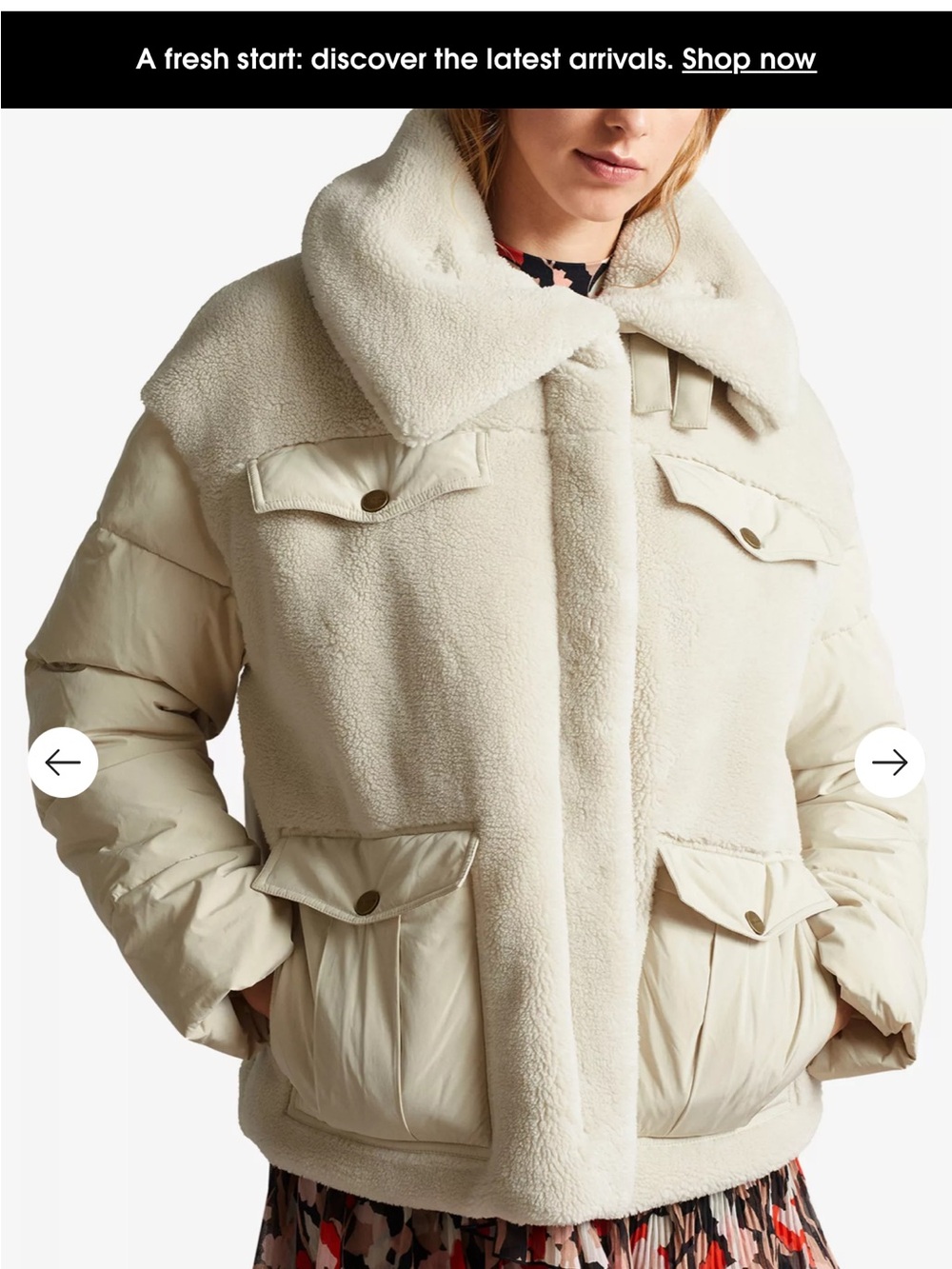 Ted Baker London Liilla Borg Padded Jacket